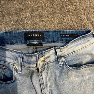 PacSun Slim Washed Active Stretch Jeans - 30x30 - Light Wash